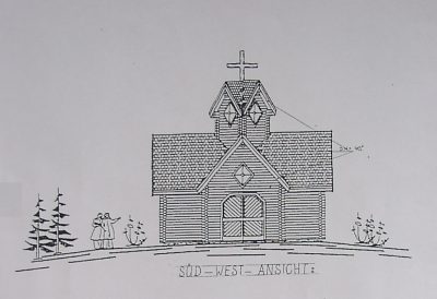 Friedenskirche am Hochgründeck - Süd-West-Ansicht